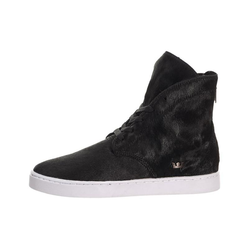 Buty Supra JOPLIN - Sneakersy Wysokie Damskie - Czarne (IVJR-38094)